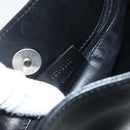 GUCCI Shoulder Bag Leather Black Silver 001 3167 Auth 151423-12