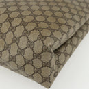 GUCCI GG Supreme Tote Bag PVC Beige Gold 39 02 061 Auth 151428-12
