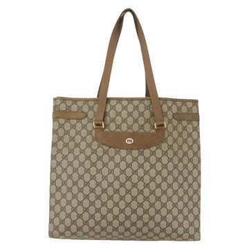 GUCCI GG Supreme Tote Bag PVC Beige Gold 39 02 061 Auth 151428 - 0