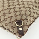 GUCCI GG Canvas Shoulder Bag Beige Gold 131326 Auth 151429-15