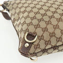 GUCCI GG Canvas Shoulder Bag Beige Gold 131326 Auth 151429-16