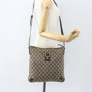 GUCCI GG Canvas Shoulder Bag Beige Gold 131326 Auth 151429-22