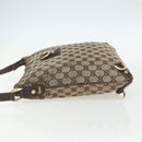 GUCCI GG Canvas Shoulder Bag Beige Gold 131326 Auth 151429-3