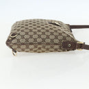 GUCCI GG Canvas Shoulder Bag Beige Gold 131326 Auth 151429-4