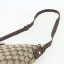 GUCCI GG Canvas Shoulder Bag Beige Gold 131326 Auth 151429-8