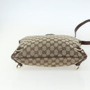 GUCCI GG Canvas Shoulder Bag Beige Gold 131326 Auth 151429-5