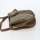 GUCCI GG Supreme Web Sherry Line Bag PVC Beige Gold 116 02 024 Auth 151431-4