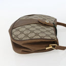 GUCCI GG Supreme Web Sherry Line Bag PVC Beige Gold 116 02 024 Auth 151431-5