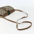 GUCCI GG Supreme Web Sherry Line Bag PVC Beige Gold 116 02 024 Auth 151431-7