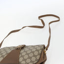 GUCCI GG Supreme Web Sherry Line Bag PVC Beige Gold 116 02 024 Auth 151431-8