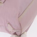 PRADA Tote Bag Nylon Pink Silver Auth 151432-10