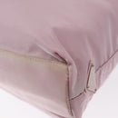 PRADA Tote Bag Nylon Pink Silver Auth 151432-13