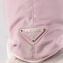 PRADA Tote Bag Nylon Pink Silver Auth 151432-18