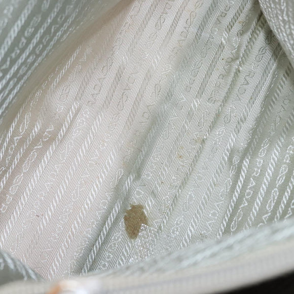 PRADA Tote Bag Nylon Pink Silver Auth 151432