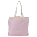 PRADA Tote Bag Nylon Pink Silver Auth 151432-2