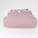PRADA Tote Bag Nylon Pink Silver Auth 151432-5