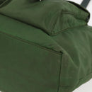 PRADA Hand Bag Nylon Green Silver Auth 151434-9