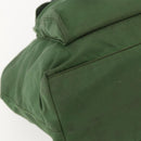 PRADA Hand Bag Nylon Green Silver Auth 151434-14