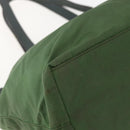 PRADA Hand Bag Nylon Green Silver Auth 151434-16