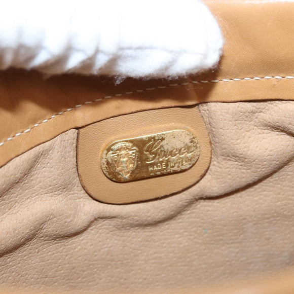 GUCCI Micro GG Supreme Shoulder Bag PVC Cream Gold 007 101 5553 Auth 151435