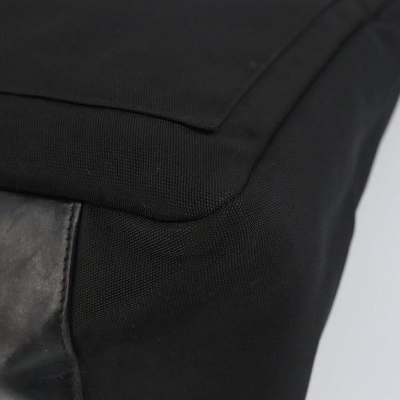 GUCCI Bamboo Shoulder Bag Nylon Black Silver 000 0509 Auth 151436