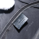 GUCCI Bamboo Shoulder Bag Nylon Black Silver 000 0509 Auth 151436-17