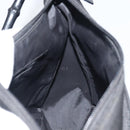 GUCCI Bamboo Shoulder Bag Nylon Black Silver 000 0509 Auth 151436-18