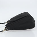 GUCCI Bamboo Shoulder Bag Nylon Black Silver 000 0509 Auth 151436-4
