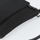 GUCCI Bamboo Shoulder Bag Nylon Black Silver 000 0509 Auth 151436-6