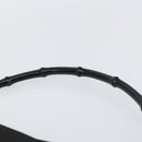 GUCCI Bamboo Shoulder Bag Nylon Black Silver 000 0509 Auth 151436-8