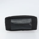 GUCCI Bamboo Shoulder Bag Nylon Black Silver 000 0509 Auth 151436-5