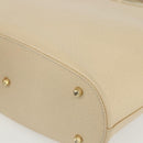 GUCCI Hand Bag Leather Beige Gold 000 1013 0556 Auth 151437-9