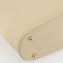 GUCCI Hand Bag Leather Beige Gold 000 1013 0556 Auth 151437-16