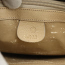 GUCCI Hand Bag Leather Beige Gold 000 1013 0556 Auth 151437-10
