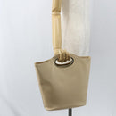 GUCCI Hand Bag Leather Beige Gold 000 1013 0556 Auth 151437-21