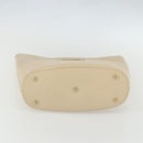 GUCCI Hand Bag Leather Beige Gold 000 1013 0556 Auth 151437-5