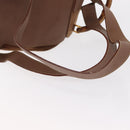 GUCCI Bamboo Backpack Suede Brown Gold 003 2058 0016 Auth 151439-11
