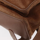 GUCCI Bamboo Backpack Suede Brown Gold 003 2058 0016 Auth 151439-15