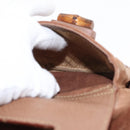 GUCCI Bamboo Backpack Suede Brown Gold 003 2058 0016 Auth 151439-26