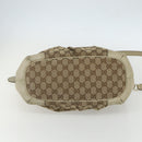 GUCCI GG Canvas Hand Bag 2way Beige Gold 247902 Auth 151442-11