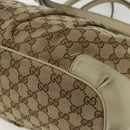 GUCCI GG Canvas Hand Bag 2way Beige Gold 247902 Auth 151442-14