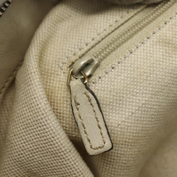 GUCCI GG Canvas Hand Bag 2way Beige Gold 247902 Auth 151442