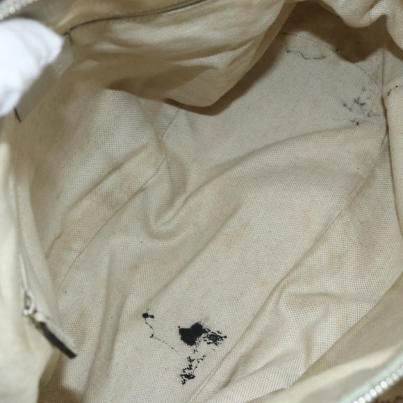 GUCCI GG Canvas Hand Bag 2way Beige Gold 247902 Auth 151442