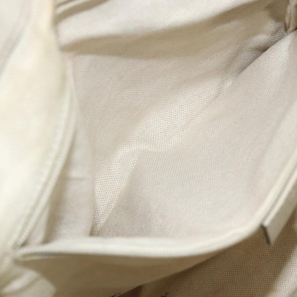 GUCCI GG Canvas Hand Bag 2way Beige Gold 247902 Auth 151442