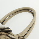 GUCCI GG Canvas Hand Bag 2way Beige Gold 247902 Auth 151442-8