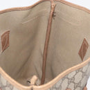 GUCCI GG Supreme Tote Bag PVC Beige Gold 39 02 061 Auth 151443-19