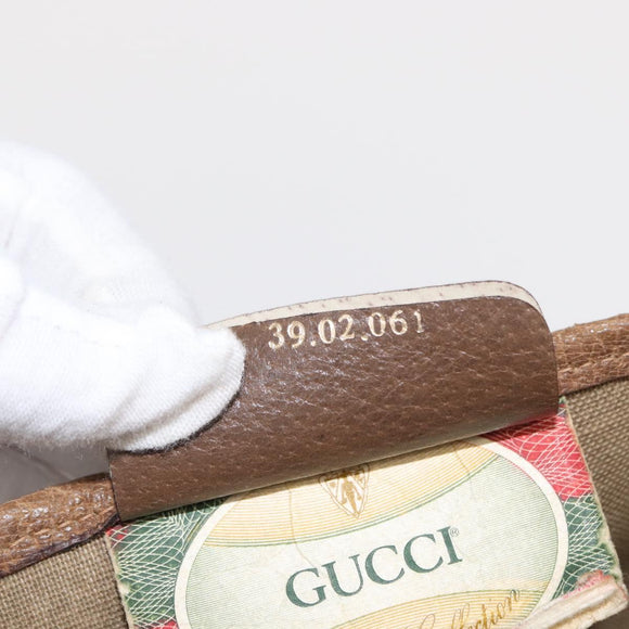 GUCCI GG Supreme Tote Bag PVC Beige Gold 39 02 061 Auth 151443