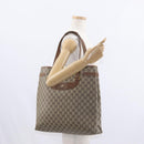 GUCCI GG Supreme Tote Bag PVC Beige Gold 39 02 061 Auth 151443-21
