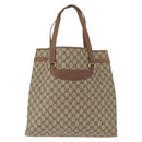 GUCCI GG Supreme Tote Bag PVC Beige Gold 39 02 061 Auth 151443-2