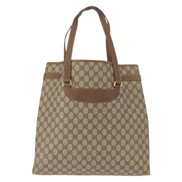 GUCCI GG Supreme Tote Bag PVC Beige Gold 39 02 061 Auth 151443 - 0